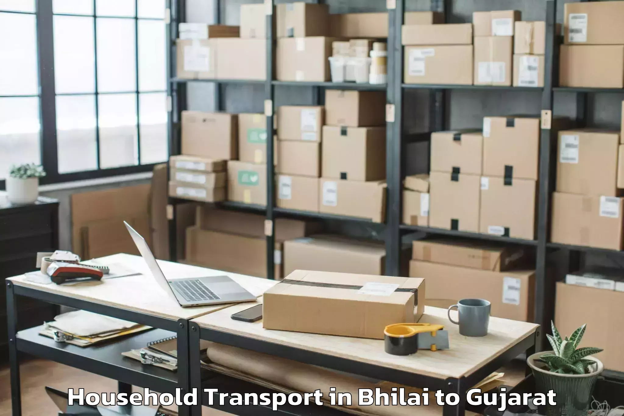 Easy Bhilai to Gls University Ahmedabad Household Transport Booking